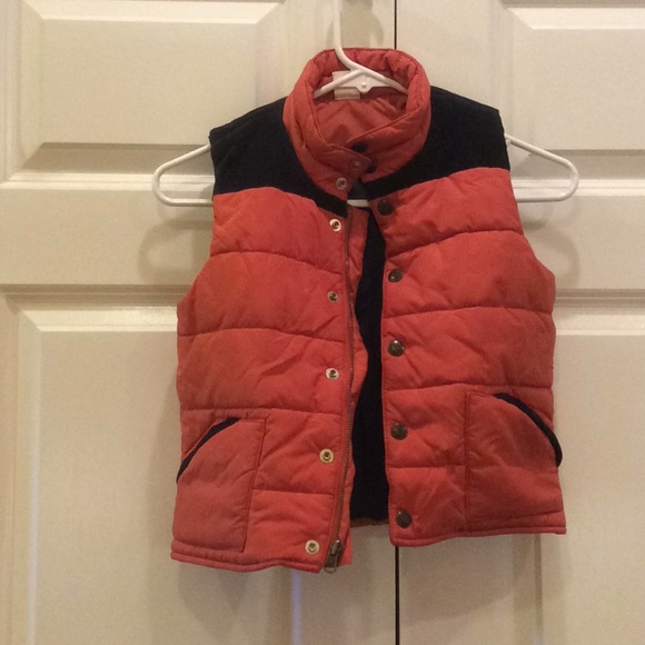 Crewcuts Other - Boys Crew Cuts Puffer Vest Navy & Orange Medium